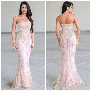 Blush and Gold Formal